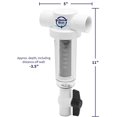 thumbnail image 3 of Irrigation Sprinkler Well and Whole House Sand Sediment Separator Water Filter 1 Inch Slip Fit Inlet Outlet, 3 of 4