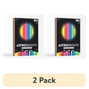 (2 pack) Astrobrights Colored Paper, 8.5" x 11", 24 lb/89 Gsm, Spectrum Assortment, 300 Sheets