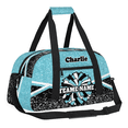 thumbnail image 2 of Personalized Cheerleader Bag Dance Bag, Custom Team Bag Gym Bag Sport Duffel Bag, Weekender Bags Travel Bag for Cheer Team Azure Glitter, 2 of 7