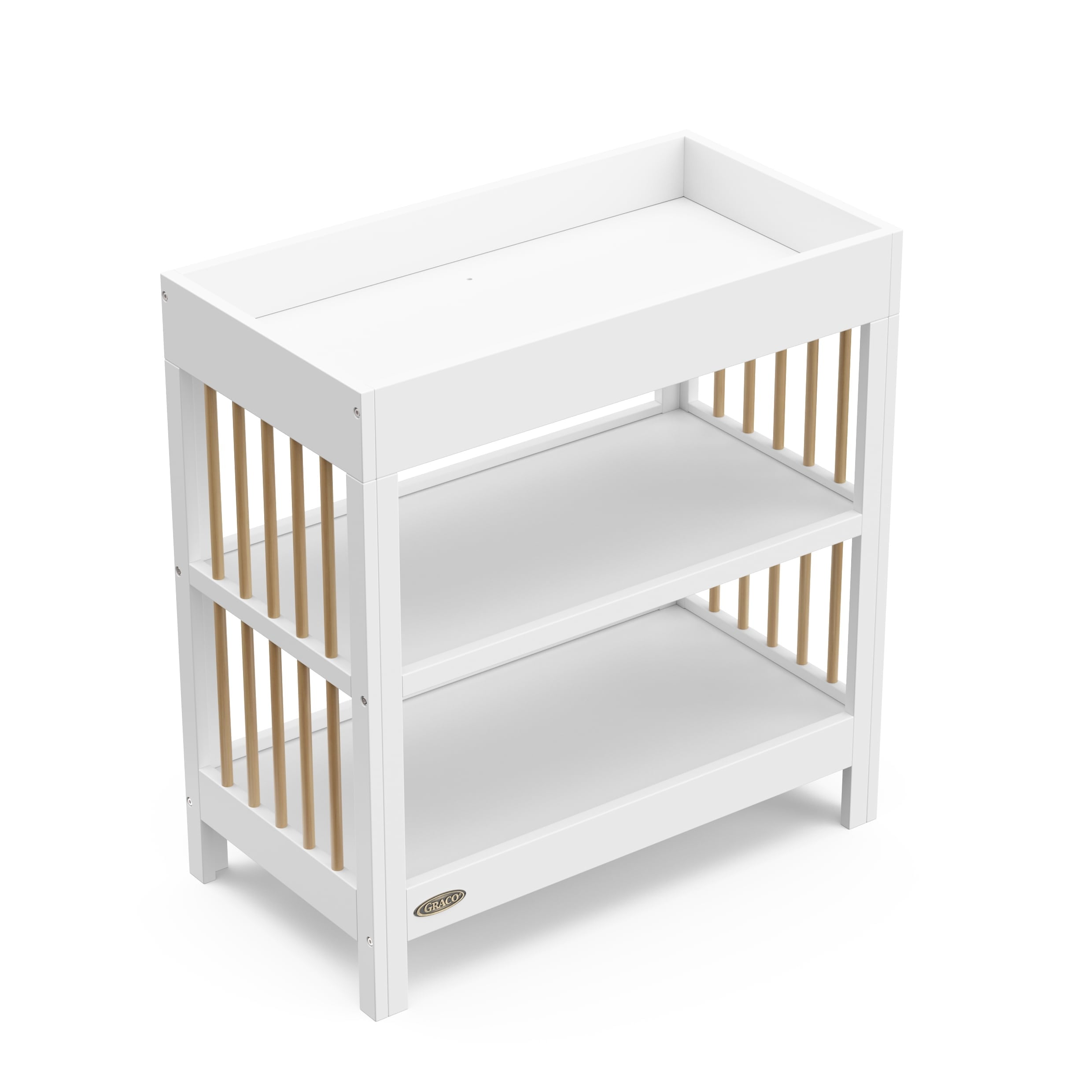 Graco Teddi Changing Table, White with Driftwood