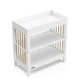 thumbnail image 6 of Graco Teddi Infant Wood Changing Table with Changing Pad, White with Driftwood, 6 of 9