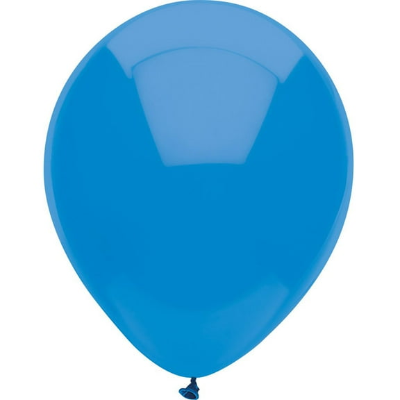 Partymate 15 Bright Blue Latex Balloons 12" Made In USA