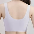 thumbnail image 5 of Sheghy Women Bras Wireless Women's BC Cup Mesh Plaid Plus Size Front Closure Thin Breathable Comfortable Wire-Free Bra,Purple XXXL, 5 of 5