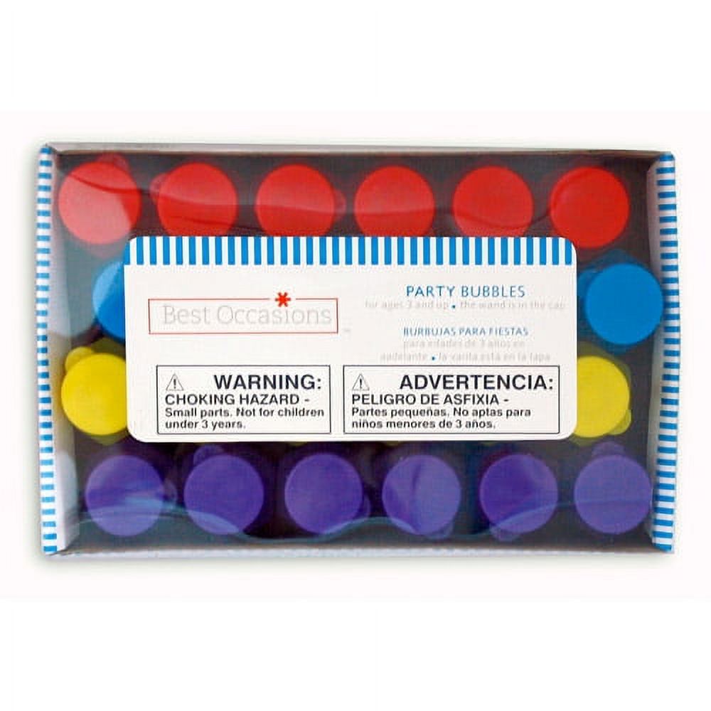 Way to Celebrate! Assorted 24 Pack Bubble Party Favors, Plastic, 0.6oz - image 3 of 4
