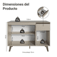 thumbnail image 2 of Gabinete Bajo Cocina Madesa Nice 120cm Con Encimera y Pies 2, 2 of 5