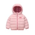 thumbnail image 3 of Shadoumai Girls Winter Coat Warm Padded Hooded Jacket Casual Outerwear for Toddler Kids, 3 of 8
