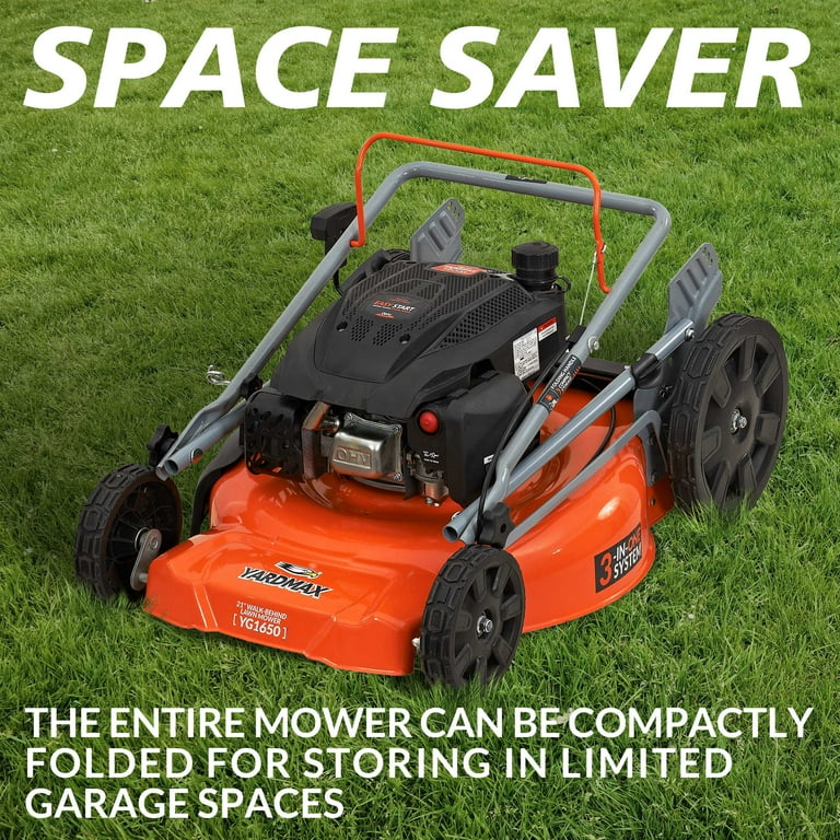 LAVA✖️ＢE-MAX1.3 Black Max 21-inch 3-in-1 Self-Propelled Gas Mower with