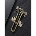 thumbnail image 4 of Door Reinforcement Lock, 1 Pack, Inward Swinging Inside Doors Flip Lock Home Reinforcement Lock for Swing-in Doors, Front Door, Hotel Door, Thicken Solid Aluminium Alloy, 4 of 5