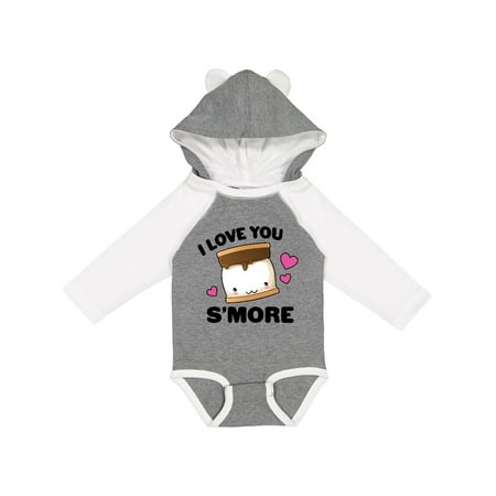 

Inktastic Valentines Day I Love You S more with Pink Hearts Gift Baby Boy or Baby Girl Long Sleeve Bodysuit