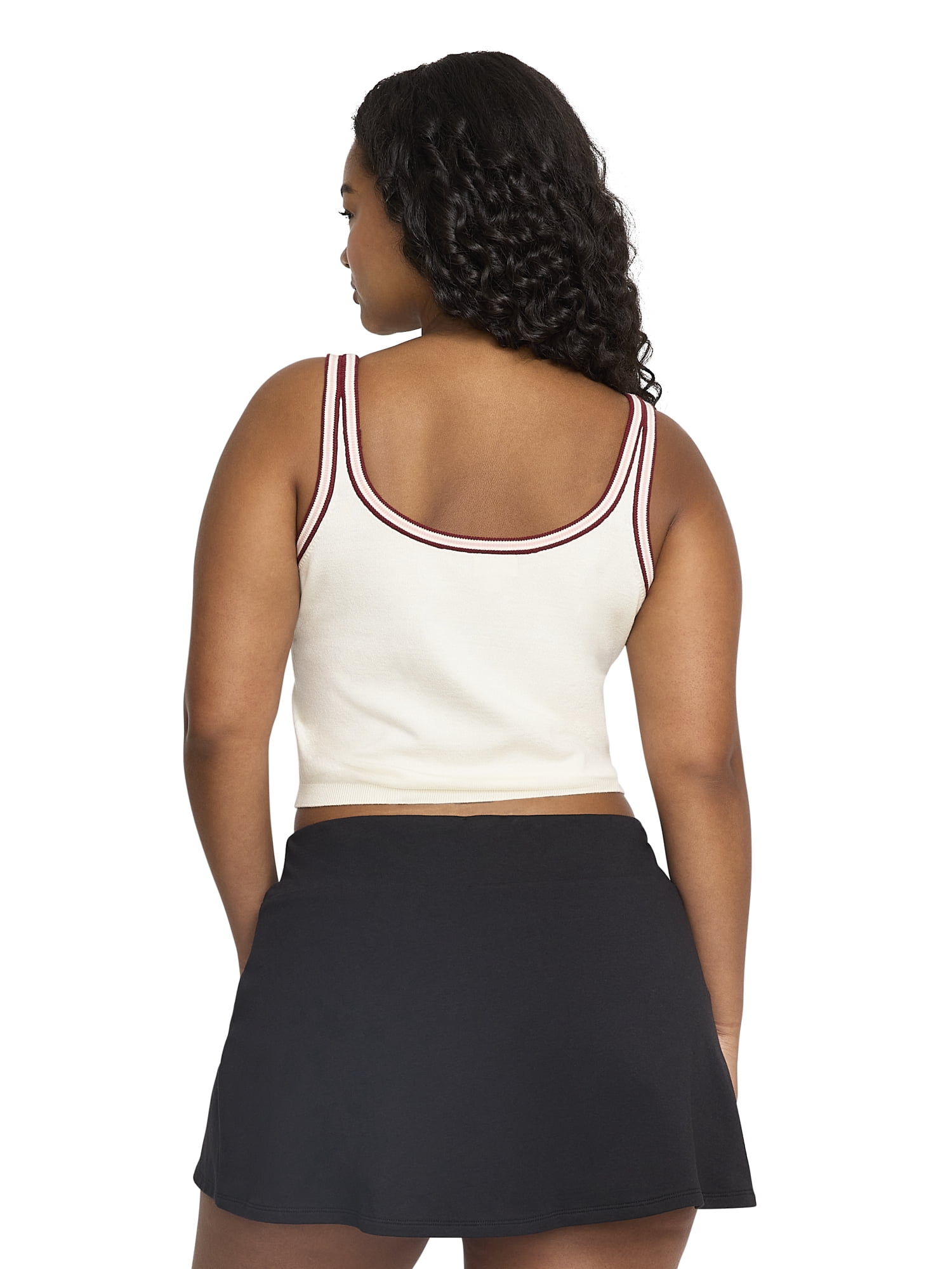 Mills by Millie Bobby Brown Women's Sweater Tank Top with Tipping, Sizes XXS-XXL