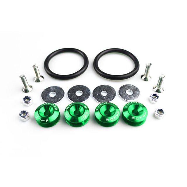 FENDER universal jdm contraseña de aluminio parachoques de liberación rápida sujetadores de guardabarros arandelas para honda civic integra