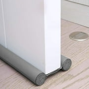 Bas De Porte Double Isolant, Boudin De Porte Anti Froid, Boudin De Porte Double Isolant, Boudin Protection Contre Courants D'Air Anti Bruit, Joint De Porte Interieur Universel Etanche (Gris)