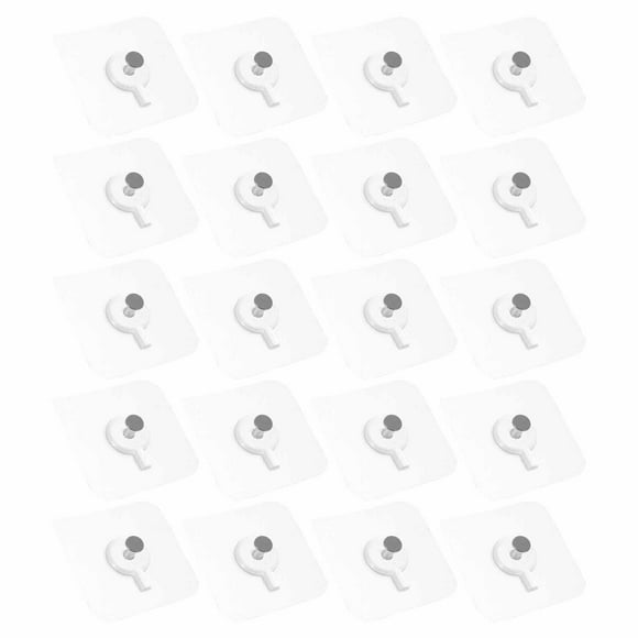 KAKOWELY Gancho multiusos para colgar en la pared, sin clavos, para el hogar, 20 unidades