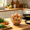 thumbnail image 6 of Wrought Iron Fruit Basket, Countertop Storage Organizer with Open Wire Design for Fresh Produce, Eggs, Snacks, and Bread, Durable Metal Kitchen Counter Basket for Home Organization, 6 of 6