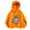 Orange, variant on Bainana Girls Hoodie Little Long Sleeve Cartoon Print Pullover Tops Loose Fashion Spring Fall Kids Sweatshirts Black Size 5-6 Years