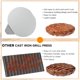 thumbnail image 3 of Prensa para hamburguesas de acero inoxidable, aplastador de hamburguesas, prensa para parrilla de barbacoa, accesorios perfectos para parrilla y sartén con parte superior plana, fácil de usar, apto, 3 of 4
