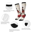 thumbnail image 3 of KLL Floral Leopard Butterflies Print Cool Socks Men's Women's Crew Socks Funny Crazy Novelty Stockings, 3 of 6
