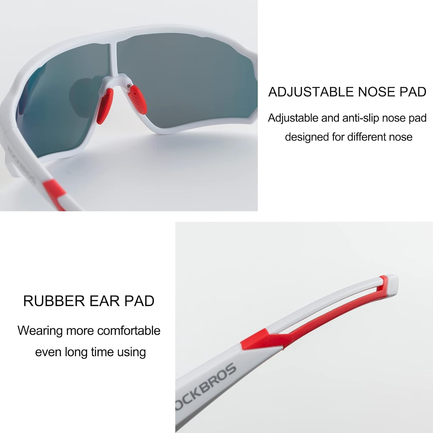 ROCKBROS Polarized Sunglasses UV Protection for Women Men Cycling Sunglasses