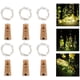 thumbnail image 2 of Lámpara de botella de vino, lámpara de hadas, lámpara de alambre de cobre, lámpara de corcho, cadena, decoración DIY, Navidad, 6 piezas, 1 metro, 10 lámparas, blanco cálido, 2 of 5