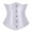 White, variant on WMTBSRSW Underbust Corsets for Women Satin Corset Top Waist Trainer Fashion Bustier Cincher Corsets
