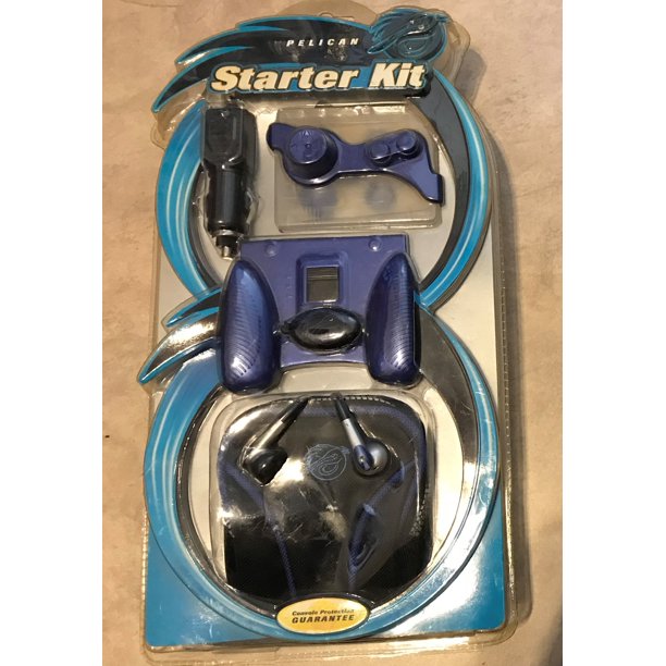 Vintage Pelican Game Boy Advance Starter Kit Blue NEW factory sealed