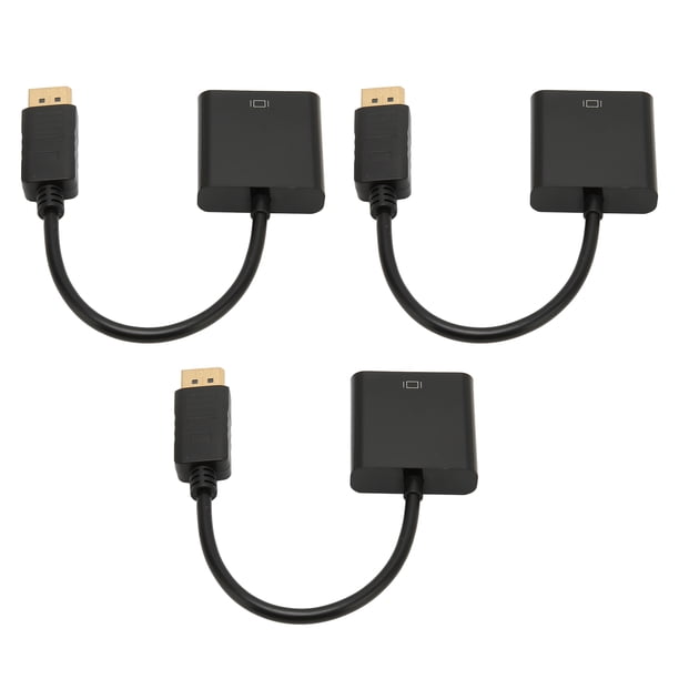 DisplayPort A Adaptador DVI, Compacto 4K 1080p Professional Mini A DVI Adaptador Enchufe y Reproducir para HDTV Para Computadoras Portátiles para Computadoras de Escritorio