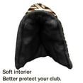 thumbnail image 4 of Golf Club Head Cover | Leather Golf Club Putte Headcover , Waterproof Golf Club Head Cover Set Driver Headcovers for Golf Clubs Men Women Twisted Ribbon Pattern, 4 of 5