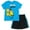 Blue / black, variant on Despicable Me Minions Big Boys T-Shirt and Shorts Outfit Set Infant to Big Kid