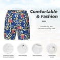 thumbnail image 3 of Balery Cute Popcorn Mens Swim Trunks Swim Shorts for Men Quick Dry Inseam Beach Shorts with Compression Liner Pocket-3X-Large, 3 of 9