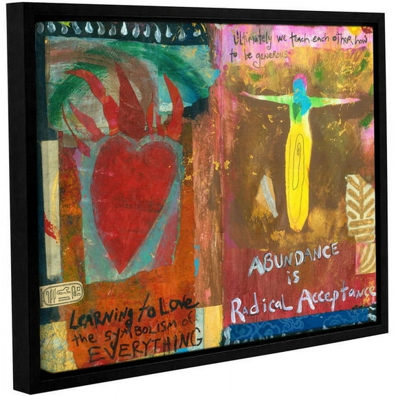 ArtWall Elena Ray "Art Journal Abundance" Gallery-Wrapped Floater-Framed Canvas