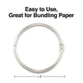thumbnail image 2 of Staples Loose Leaf Rings 1-1/2" Width 100/PK 1804213, 2 of 4