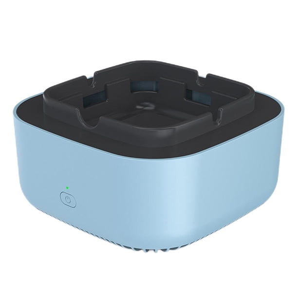 Cenicero Purificador de aire Filtro de purificación de aniones multifuncional portátil (Azul)