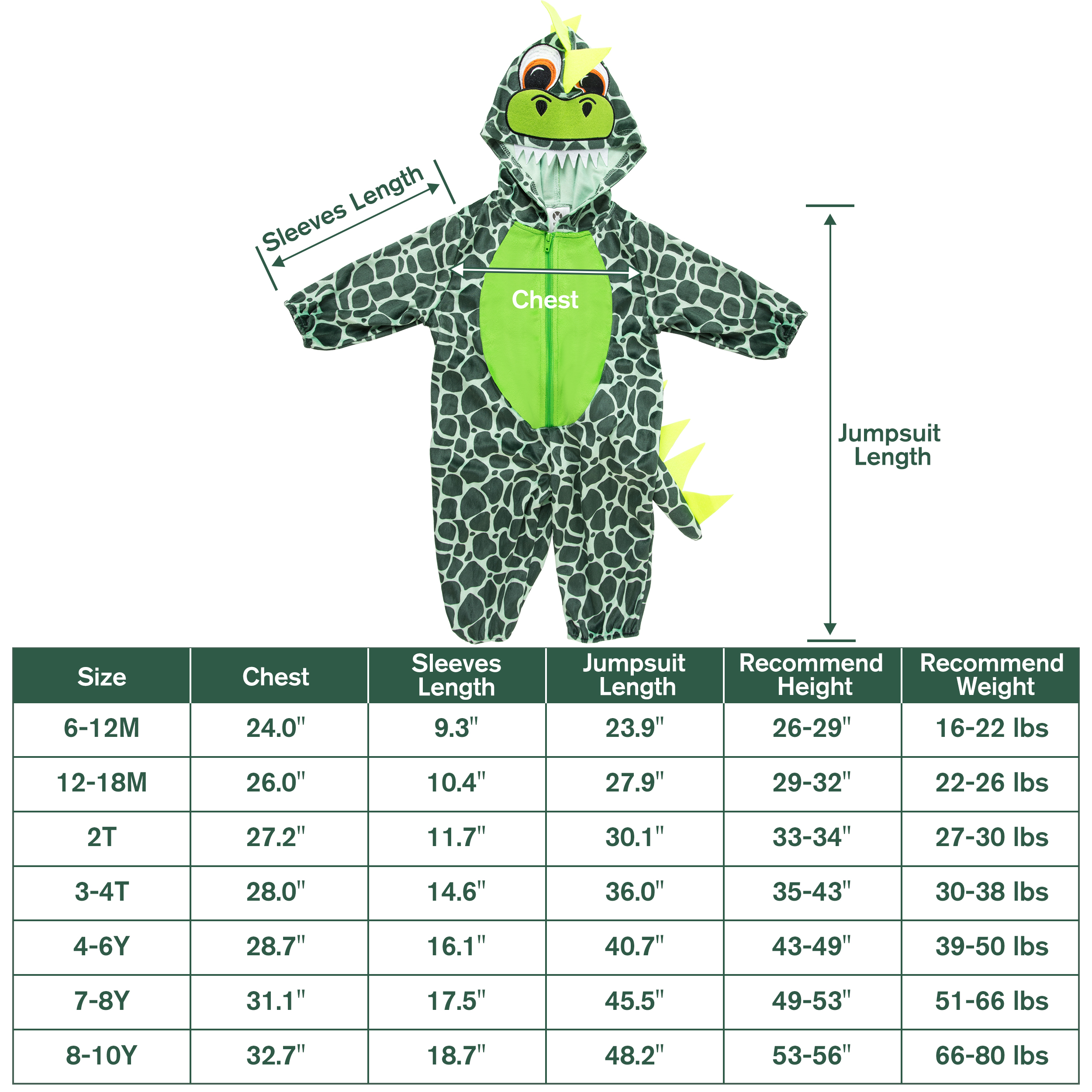 IKALI Baby Toddler Dinosaur Costume Onesie Pajamas photo 7