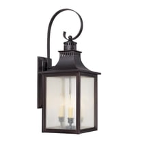 Monte Grande 3-Light Outdoor Wall Lantern in English Bronze