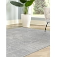 thumbnail image 4 of Unique Loom Timeless Collection Area Rug - Peter (8' 4" x 12' Rectangle Gray/Ivory), 4 of 12