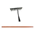 thumbnail image 3 of Almencla Garden Hoe Rake Gardening Tools Agricultural Tools Hardened Weeding Removal Tool 1.2m Brown Handle, 3 of 8