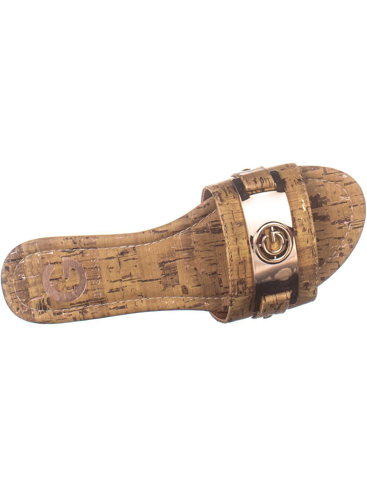 G by guess cheap jeena slide flat sandals