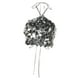 thumbnail image 5 of Top corto de tirantes con lentejuelas para mujer, ideal para discotecas, raves, playa y fiestas de baile. S, 5 of 9