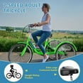 thumbnail image 7 of NAIZEA Adult Folding Tricycle 7-Speed, 20/24/26-Inch Three Wheel Cruiser Bike with Cargo Basket, Foldable Tricycle for Adults, Women, Men, Seniors, Teenagers, 7 of 7
