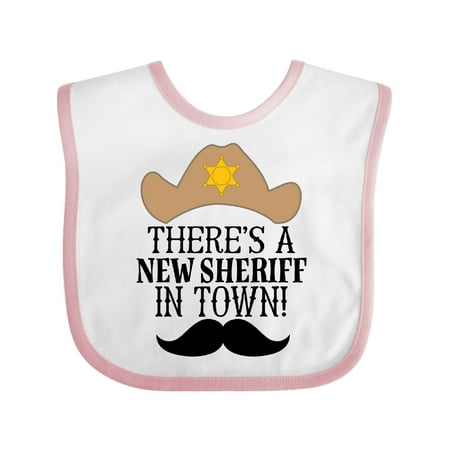 

Inktastic New Sheriff in Town Boys Gift Baby Boy Bib