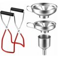 thumbnail image 1 of Kitchen Restaurant Canning Tools Stainless Steel, Non-Slip Coating For Heat Protection, Pressure Canner Water Bath Canning, All Canning Jar Sizes With Ergonomic Handle, Easy Cleaning Dishwasher Safe, 1 of 5