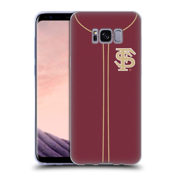 Head Case Designs Officially Licensed Florida State University FSU Florida State University Baseball Jersey Soft Gel Case Compatible with Samsung Galaxy S8