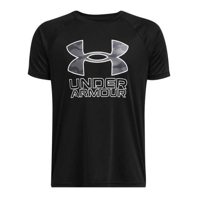 Camiseta Under Armour Tech Hybrid con relleno estampado para niños