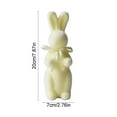 thumbnail image 3 of Mauxuk Easter Foam Bunny Decorations - Blue Tabletop Decor for Spring & Holiday Gifts, Lightweight Home Accent, 7.87 Inch Bunny Ornament for Living Room & Party, 3 of 6