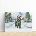 thumbnail image 3 of Hello Winter Scottish Terrier Frosty Morning Walk Welcome Snowy Christmas Horizontal Matte Canvas Poster Scottie Dog Lover Gifts Wall Art Home Decor - 02018, 3 of 5