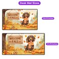 thumbnail image 5 of Welcome Fall Dachshund Cozy Autumn Field Pumpkins Golden Leaves Desk Mat Full Keyboard Mouse Pad Wiener Dog Lover Gifts Idea Large Mousepad - 12013, 5 of 5
