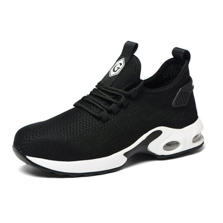 

Men’s Women’s Work Shoes Steel Toe Safety Shoes Lightweight Anti-pierce Work Sneakers Breathable Construction Shoes Air Cushioned