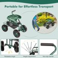 Garden Carts with Seat Rolling Scooter Rolling Gardening Stool Cart