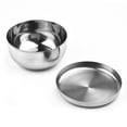 thumbnail image 2 of BUYISI Stainless Steel Cover Bowl Single Layer Steamed Rice Bowls Kitchen Steamed Rice Bowl Children Anti-Scalding Kitchen Tableware ﻿ 8.5cm, 2 of 8