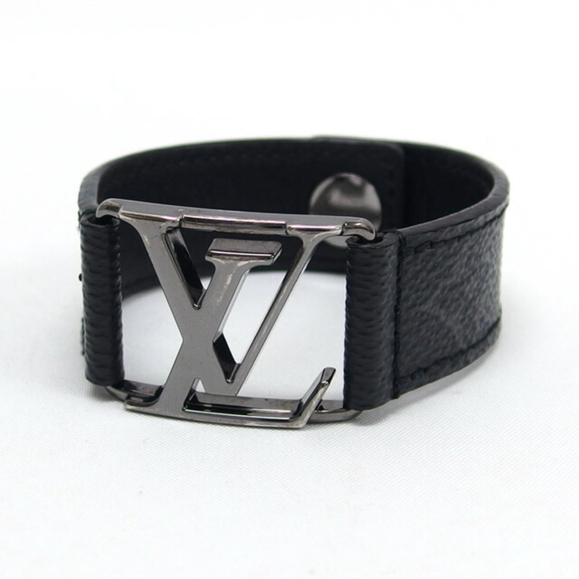 Louis Vuitton Bracelet Monogram Eclipse Used Brasserie Hockenheim Authentic